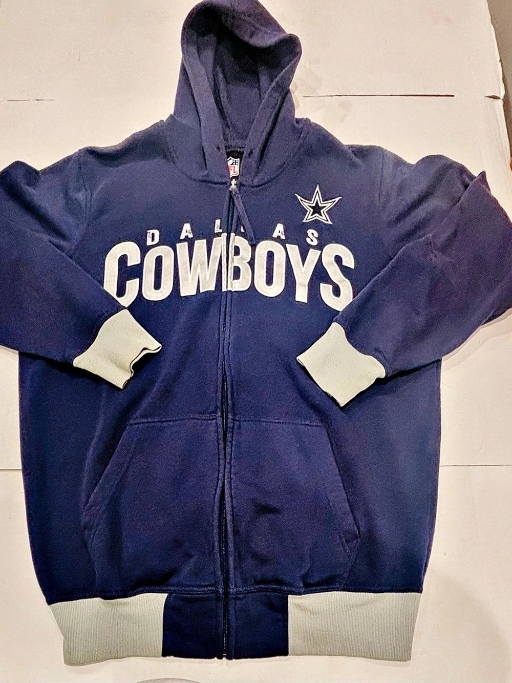 NFL Dallas Cowboys Full-Zip Hoodie Blue & White